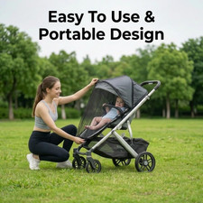 2 Pack Universal Baby Mosquito Net Cover for Stroller Car Seat Bassinet Infan...