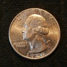 1946-D WASHINGTON QUARTER BU