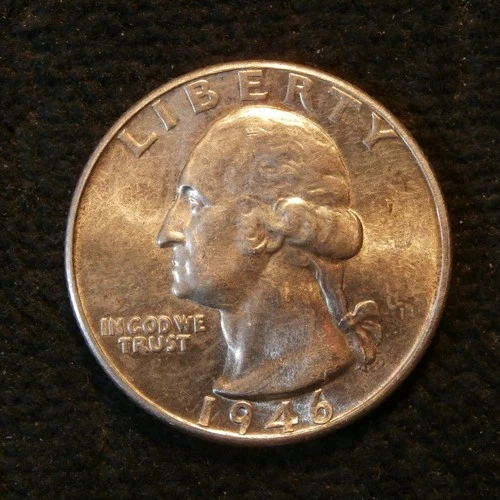 1946-D WASHINGTON QUARTER BU