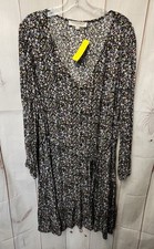 Loft Women's Size 18 Navy Floral Dress