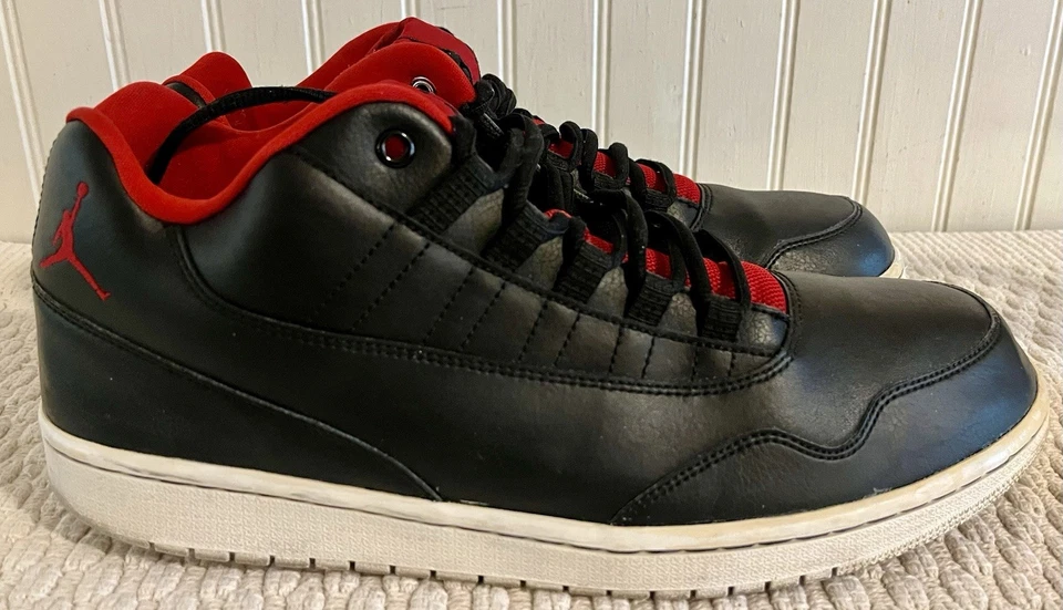 男子 Nike Jordan Executive Low 833913-001 尺寸 13 红色 黑色 篮球 — 第 2/4 张图片