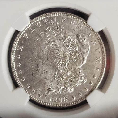 FAST 🚚⚡️VIDEO 👀🔥GORGEOUS FROSTY WHITE🔥1898 Morgan Silver Dollar NGC MS63