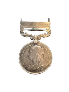 Queen Victoria (old head) Punjab medal
