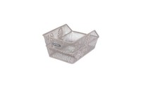 Basil Hr-Schultaschenkorb Cento Flower S Nude Metallic