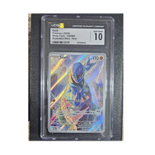 Sawk Illustration Rare Holo CGC Gem Mint 10 130/086 White Flare Pokémon TCG 2025 on eBay