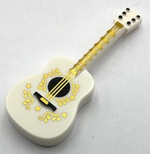 Lego New White Minifigure Utensil Musical Instrument Guitar Acoustic Part