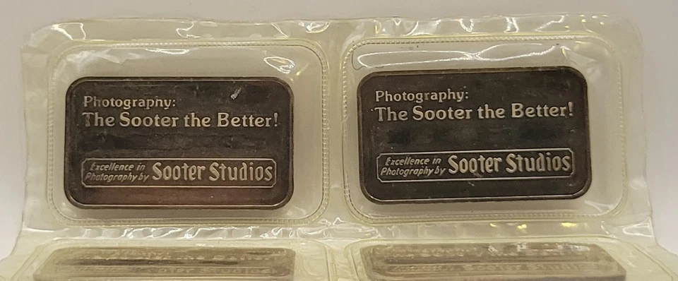 Barras vintage Johnson Matthey 10x1 oz ¡en OMP! Rare Opportunity 999 Sooter Studios Foto 4 de 4