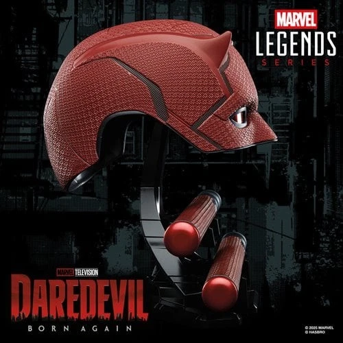 SHIPS 10/31 Marvel Legends Daredevil Born Again Mask and Billy Club Prop Replica - Image 4 of 4