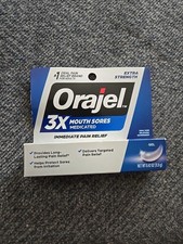 Orajel 3x Medicated Mouth Sores Gel 0.42oz - New