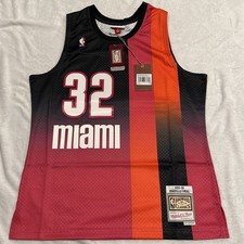2005-06 Mitchell & Ness Men’s Shaquille O’Neal Shaq Heat Fadeaway Jersey Large L