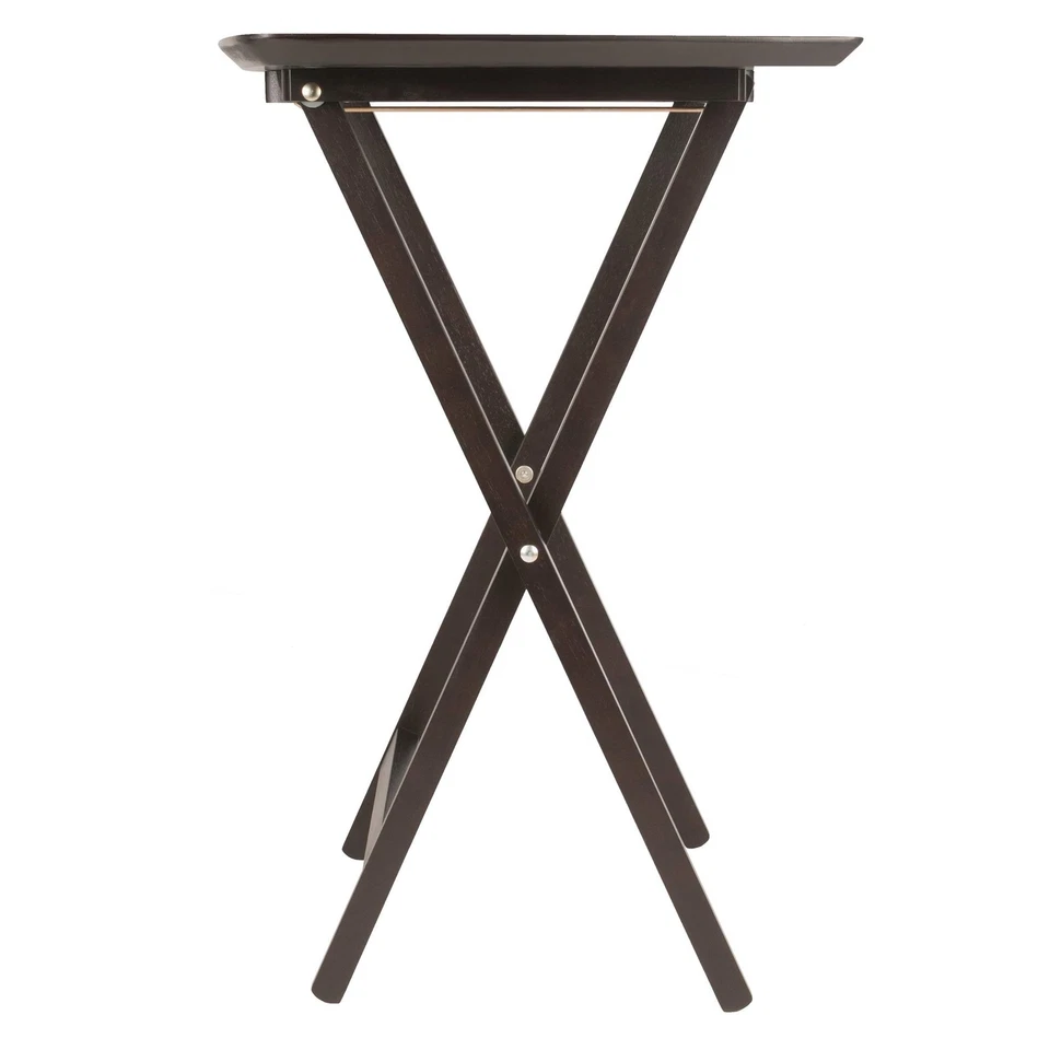 Juego de mesa de aperitivo Anila con estante de almacenamiento, en forma de ventilador, para sala de estar, 26", co... Foto 4 de 4