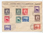 ITALY-SOMALIA 1950 ( 1ST APRIL ) SET ON UNA ADRESSED FDC