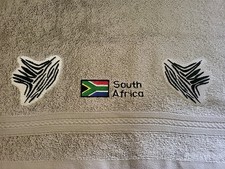 Ręcznik do rąk / gości 'Republika Południowej Afryki', 30cm X 50cm, zebra, fabrycznie nowy 