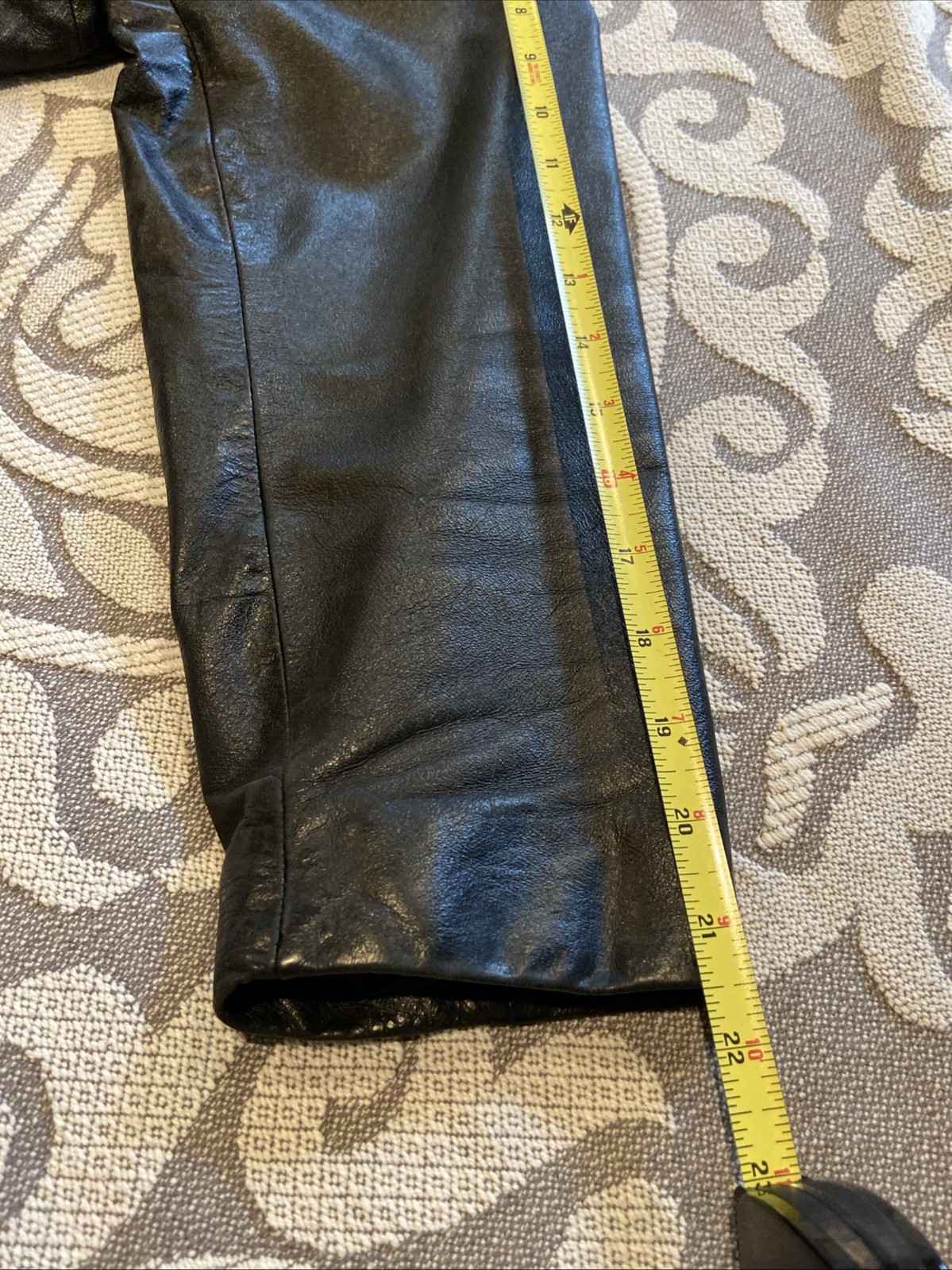 Climate Zone Black Leather Jacket Medium - image 14