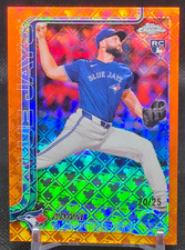 2025 Topps Chrome Logofractor Adam Kloffenstein Orange RC 20/25