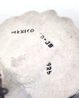 Large 925 Mexico Taxco TD-35 Black Onyx Pebbled Sterling Clip Earrings 28 grams — photo 6