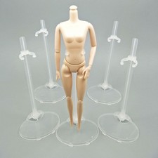 1-12PCS for 11.5" Dolls Prop Up Display Holder Model Transparent Stand Support