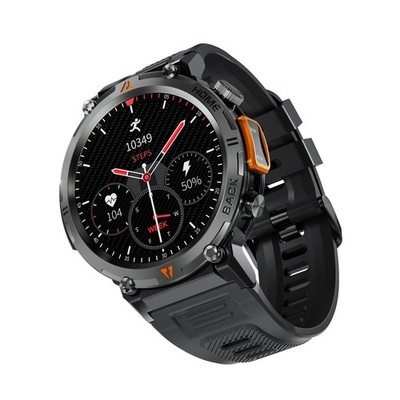 Unisex LED Flashlight Bluetooth Smartwatch 1.45'' Screen Waterprof Fitnes Tracker