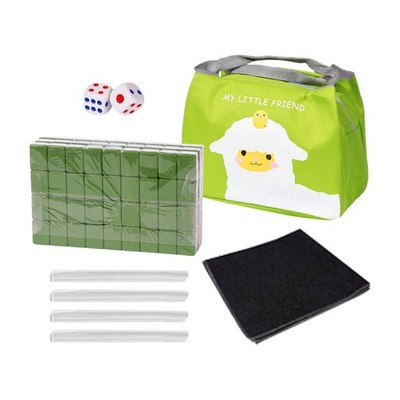 Reise Mini Mahjong Set Mini Mahjong mit Tragetasche 144 Spielsteine 24mm Mahjong
