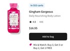 Gingham Gorgeous Body Lotion With Shea Butter & Coconut Oil — photo 3