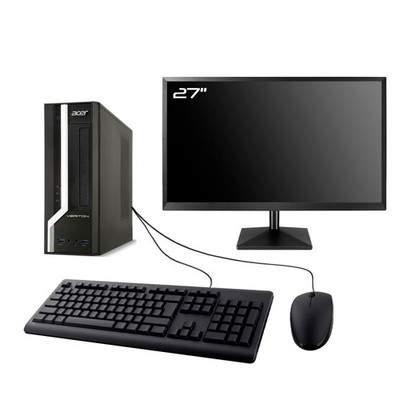 Acer Veriton X2631G SFF Desktop PC i5-4430 16GB RAM 4TB SSD Wifi W11 27''