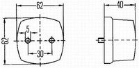 Hella Positionslicht Rechts O/S Links N/S Halogen C5W 12V (2PF 003 057-001)