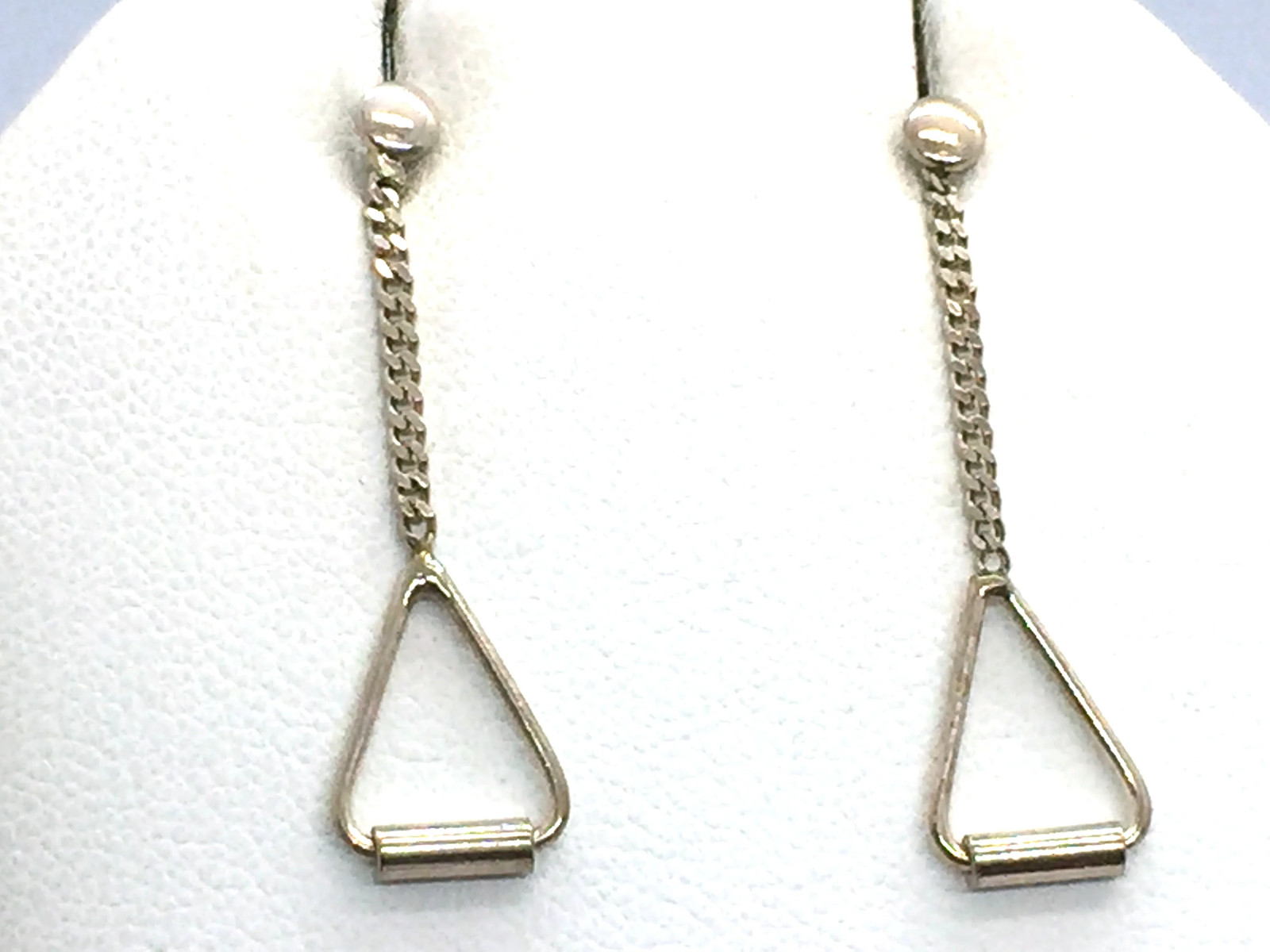 Solid Sterling Silver Post Dangle Earrings - image 6