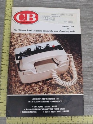 CB Magazine for CB Radios February 1974 Issue Vintage