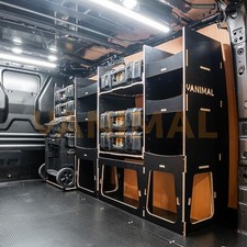 VW Transporter T5/T6 L1 DeWalt ToughSystem Trolley Compatible Van Racking (Fu...