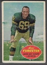 1960 Topps #58 Bill Forester (VG) Green Bay Packers