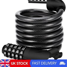 Tough Outdoor 5-Digit Combination Lock | 120cm Long for Bikes and More