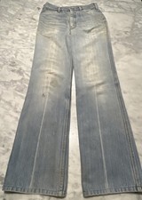 Vintage Levi  s 207 Orange Tab Flare Bell Bottoms Womens W29 L33 Thrashed Faded