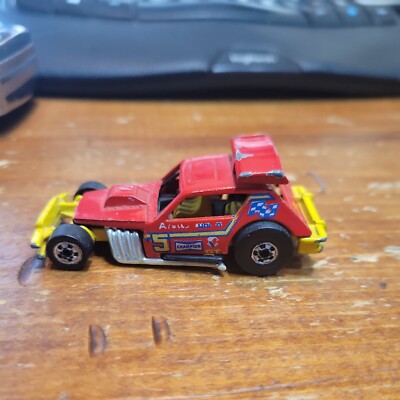 1978 Post Redline Era Hot Wheels Greased Gremlin Hong Kong Red Enamel