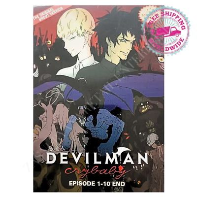 Devilman Crybaby Vol. 1-10 End Uncut Anime DVD English Dubbed Free