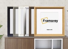Sqaure Size Picture Frames Oslo Range With or Without White Mount