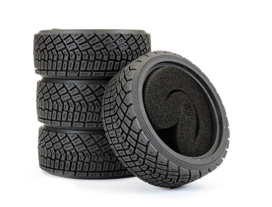 Fastrax Fast373 Rally Angle Tread Tyre Set (4) W/Foam Inserts