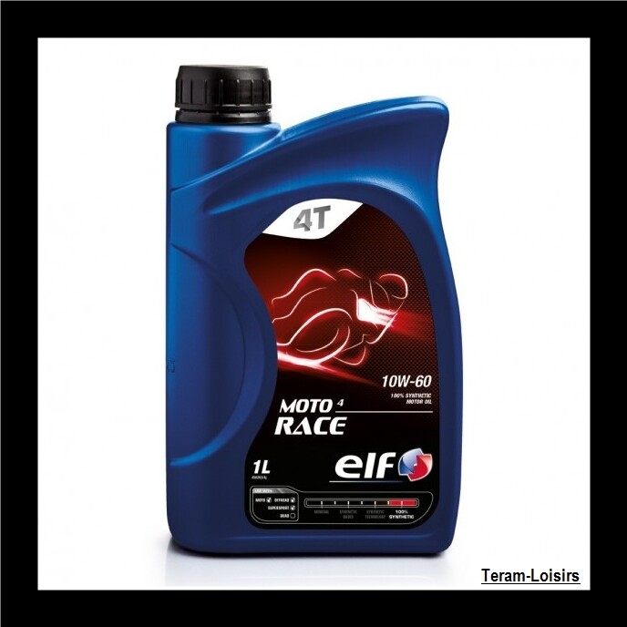 Huile Moto ELF MOTO 4 RACE 10W-60 – Haute Performance Made In France Pour 4-temps