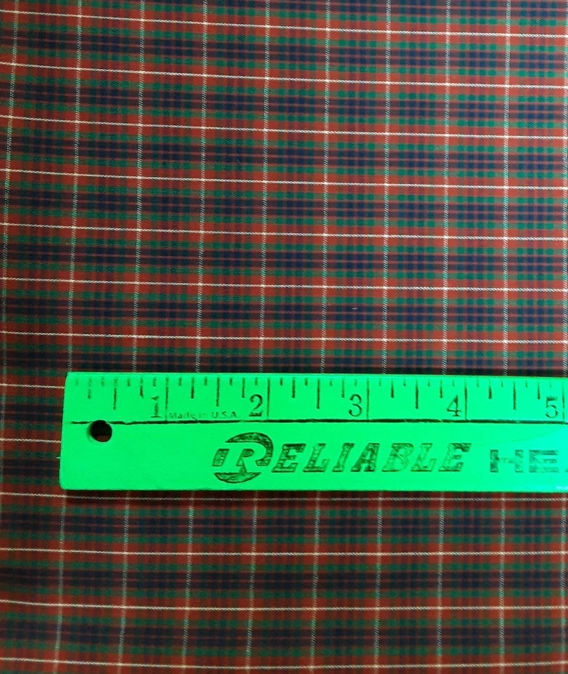 Nuevo BTYx45" 65% Poli 35% Algodón; Cuadros Tartán; Cuadros Rojo, Azul, Verde, Blanco Foto 2 de 2