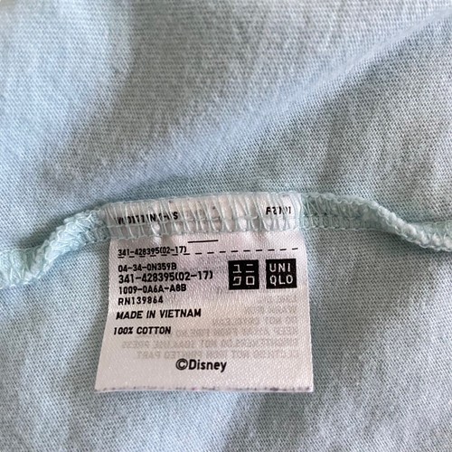 Uniqlo x Disney T Shirt Mens Large Baby Blue Crew Neck Mickey Mouse Pocket Tee - Picture 6 of 11