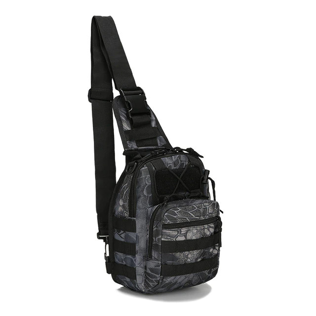 Tactical Sling Shoulder Bag Molle Travel Chest Pack Outdoor Hiking