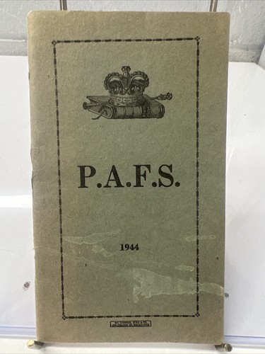 VINTAGE BOOKLET PAFS PROTESTANT ALLIANCE FRIENDLY SOCIETY AUSTRALIA VIC 1944