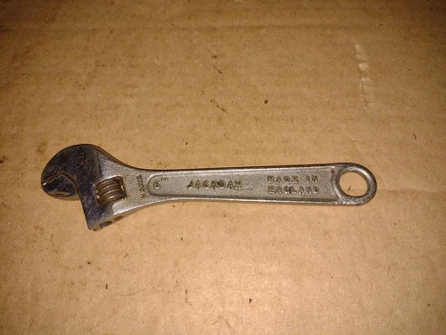 GARRINGTONS 6'' JACKDAW ADJUSTABLE wrench  1955 H,3012B D12 MADE IN ENGLAND
