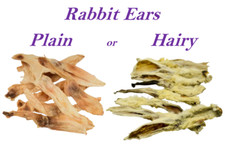 Rabbit Ears 100% Naturally Air Dried Hypoallergenic Dog Treat Low Fat