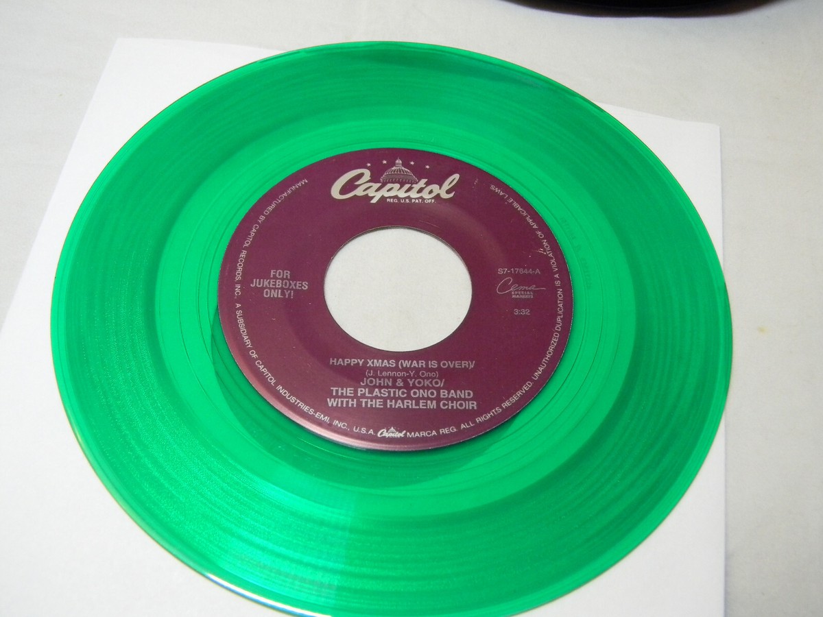 YOKO ONO THE PLASTIC ONO BAND LISTEN, THE SNOW IS FALLING 45 RPM RECORD  005