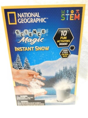Snow Making! National Geographic Science Magic Instant Snow 10 Fun Activities