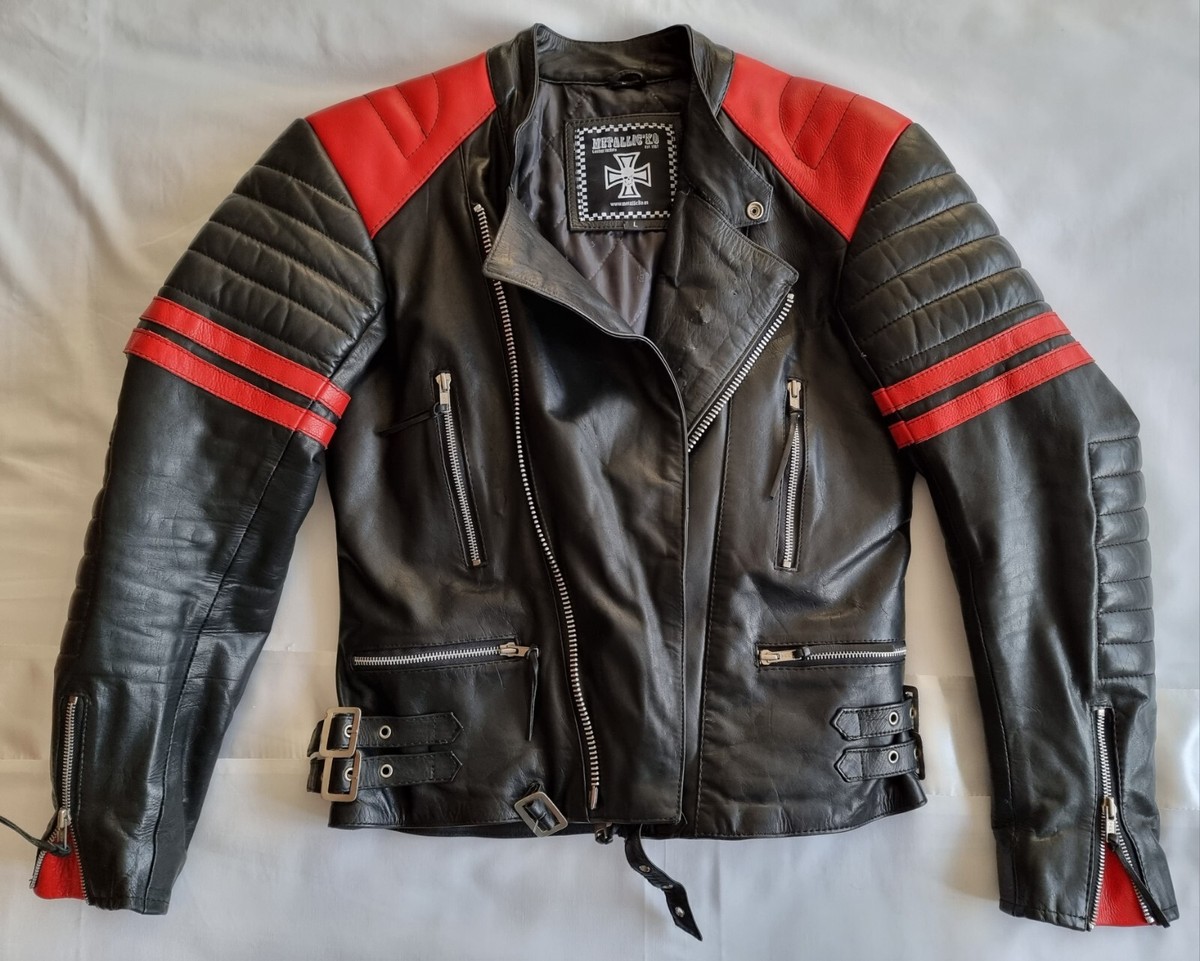 METALLIC'KO Leather Jacket 80s Thrash Metal Biker KREATOR METALLIC'KO Leather Jacket 80s Thrash Metal Biker KREATOR