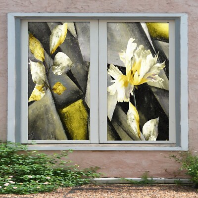 3D Retro 1678NAO Window Film Print Sticker Cling Stained Glass UV Block Fa