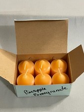 PartyLite Pineapple Pomegranate Votive Candles V06402 NOS Made in USA Box of 6