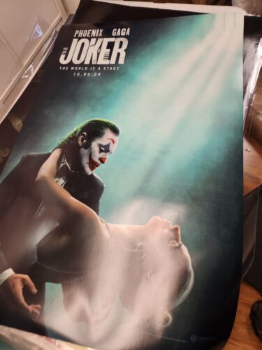 2024 Joker Folie a Deux poster film autentico, DS 27x40 pollici.  Menta fresca  - Foto 1 di 2