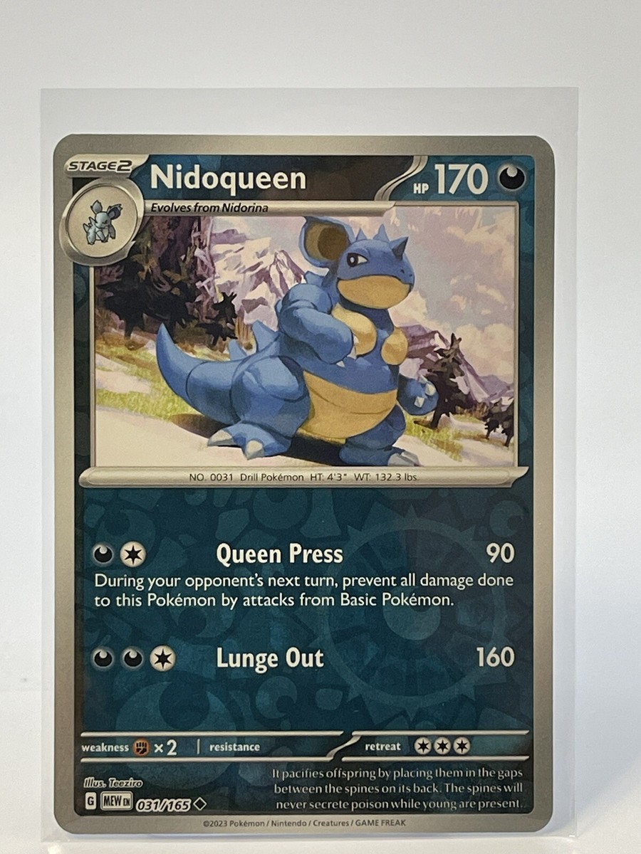 2023 Pokémon TCG Nidoqueen 031/165 S&V 151 Stage 2 Uncommon